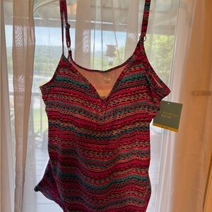 Kohl's Vibrant Patterned Swim Camisole